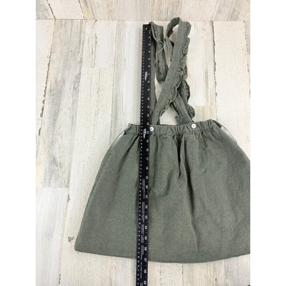 La Coqueta Green Pinafore Skirt Girls Sz 9